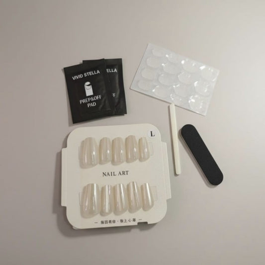 UNAS POSTIZAS  OJO GATO 10PCS L A