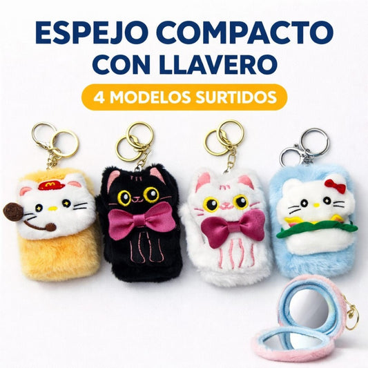 ESPEJO LLAVERO PELUCHE RECTANGULAR