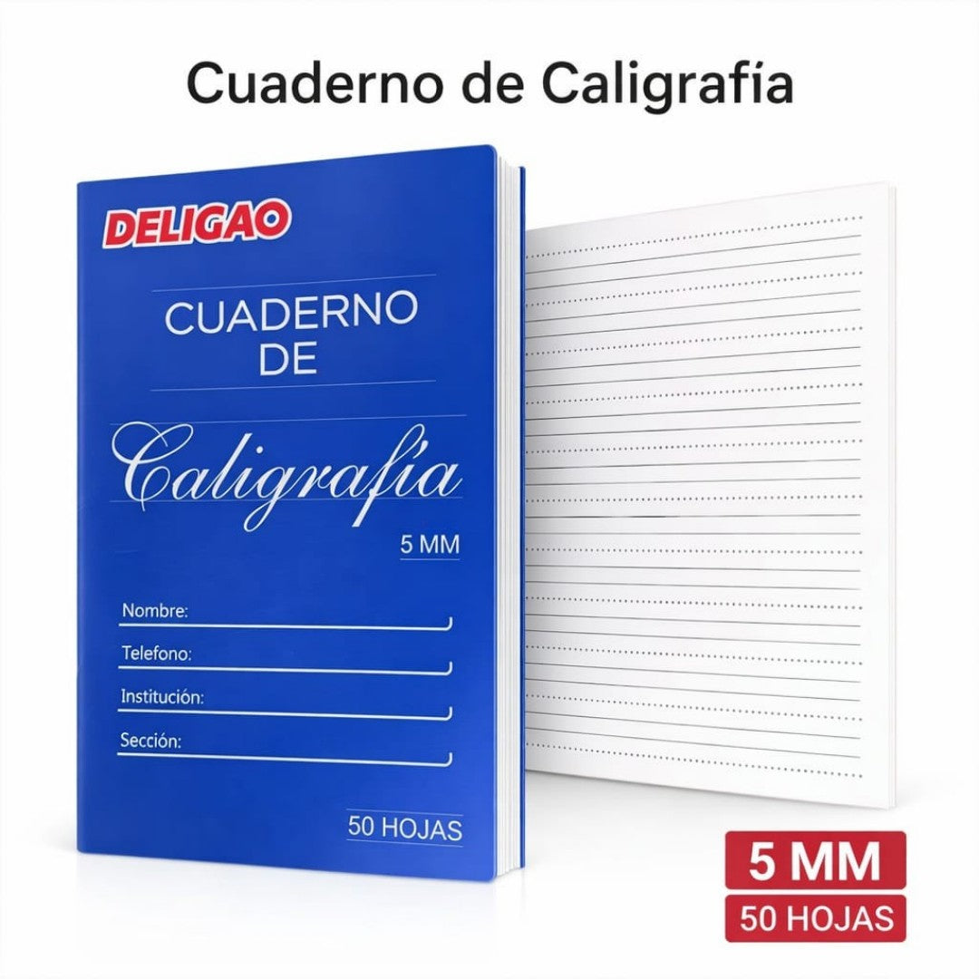 CUADERNO CALIGRAFIA 50H 16*21.4CM
