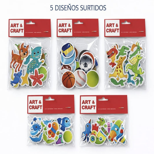 STICKER DE FOAM FIGURA SURTIDAS