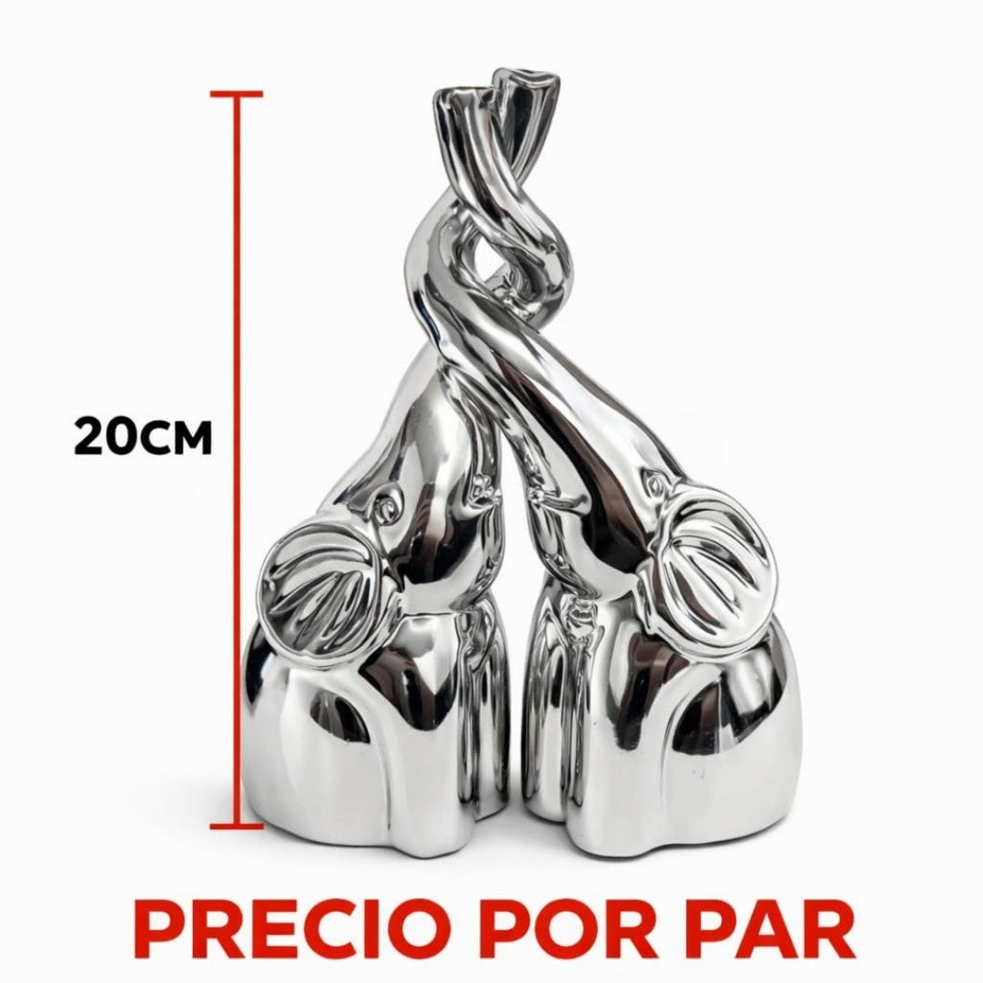 ADORNO ELEFANTE CERAMICA 1PAR ZY399-1