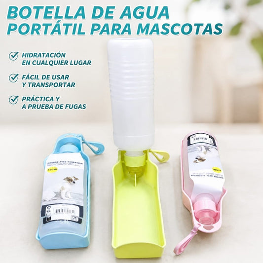 BOTELLA DE AGUA PORTATIL PARA MASCOTA 450ML