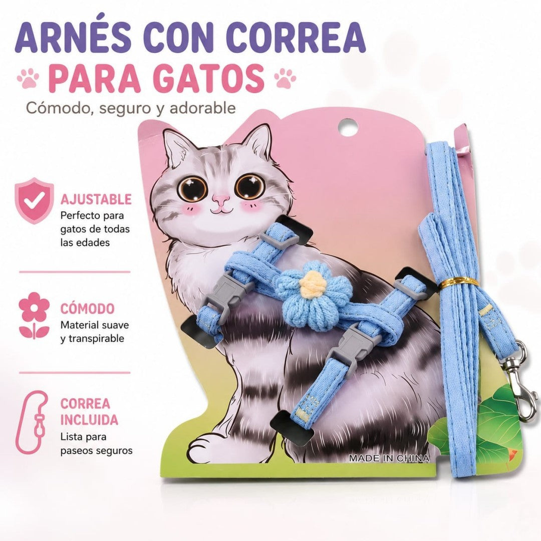 PECHERA PARA GATO FLOR