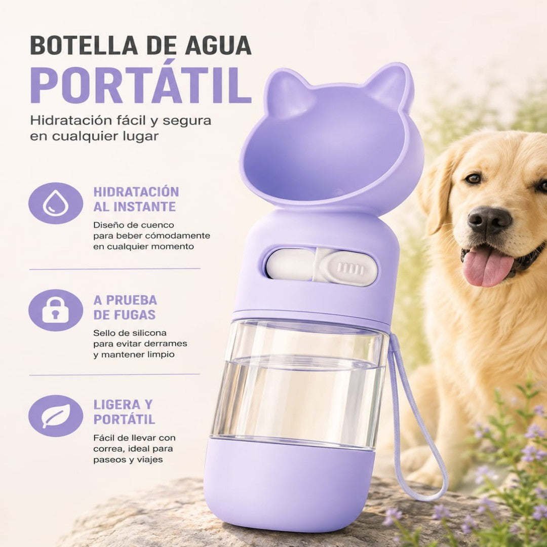 BOTELLA DE AGUA PORTATIL PARA MASCOTA 383023