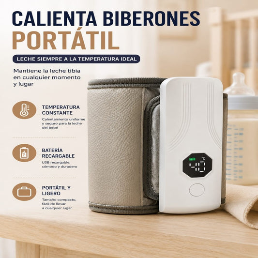 CALENTADOR PORTATIL PARA BIBERON RECARGABLE