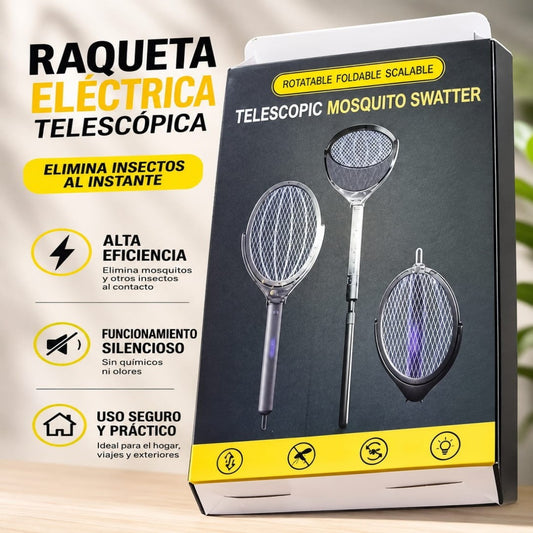 RAQUETA MATA MOSQUITO PLECABLE