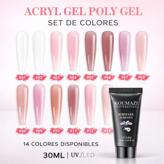 POLYGEL PARA UNAS COLOR 30ML 26362-1