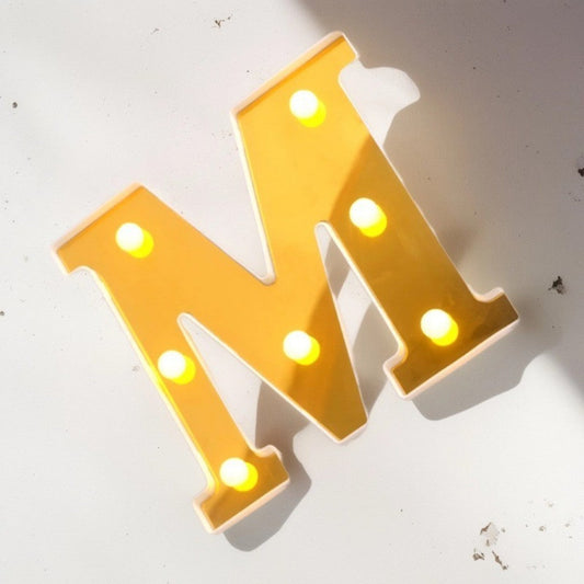 LAMPARA LETRA M 16CM
