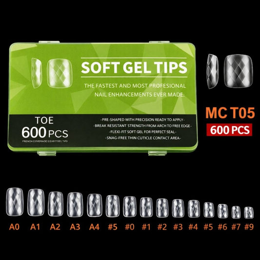TIPS DE GEL PARA UNAS DE PIE 600PCS