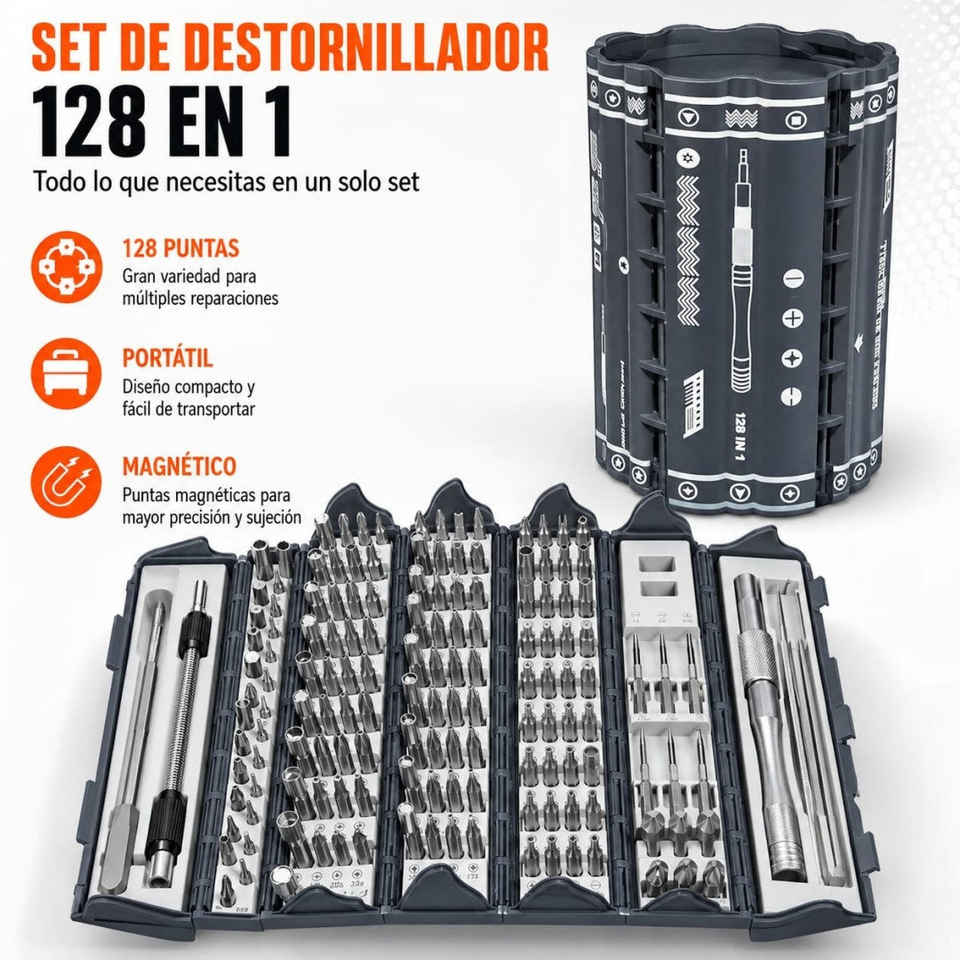JUEGO DE DESTORNILLADOR 128PCS