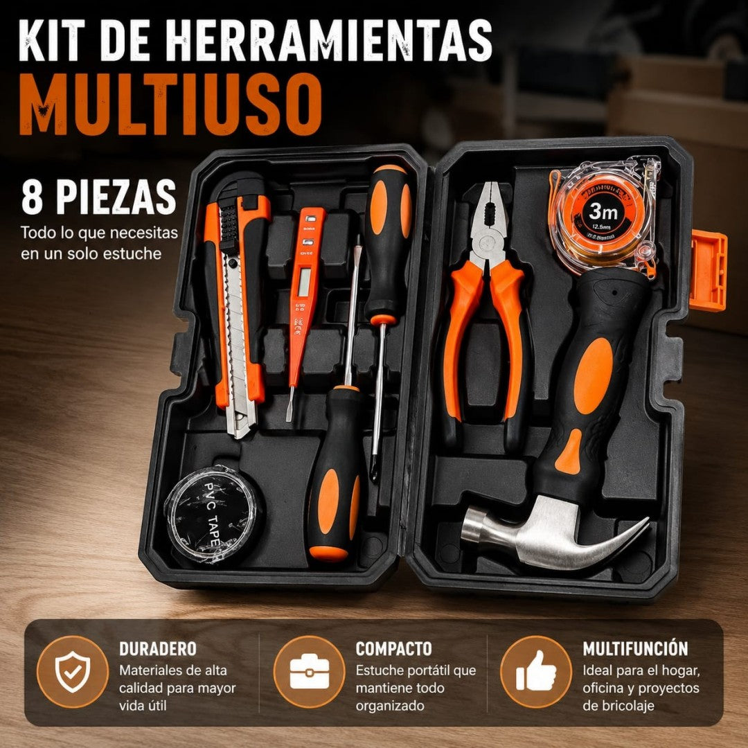 JUEGO DE HERRAMIENTAS 8PCS