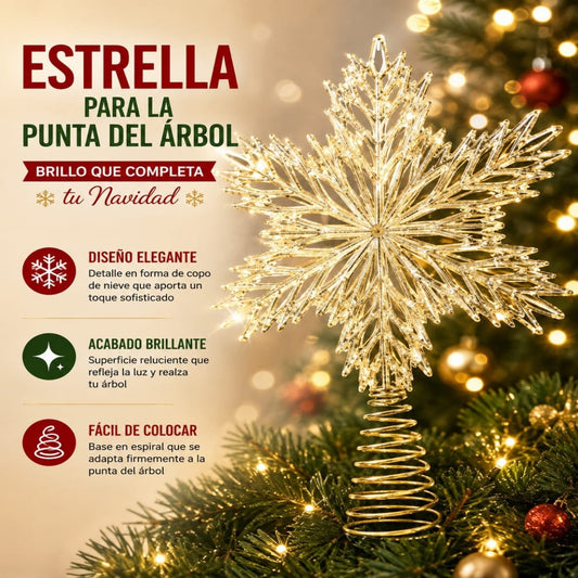 ESTRELLA PARA ARBOL DORADO A