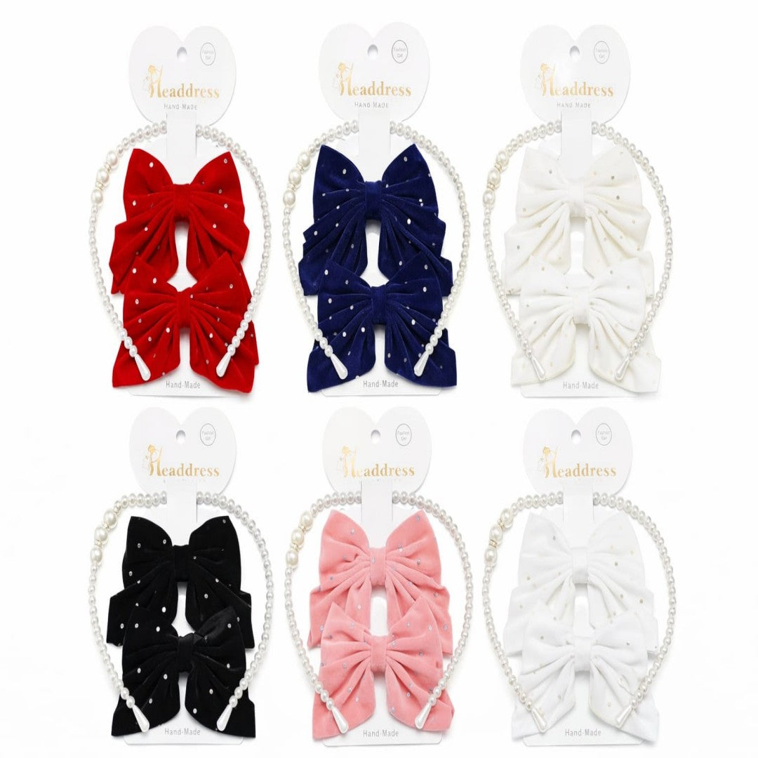 SET DIADEMA Y PRENSA CABELLO 3PCS 3169-4