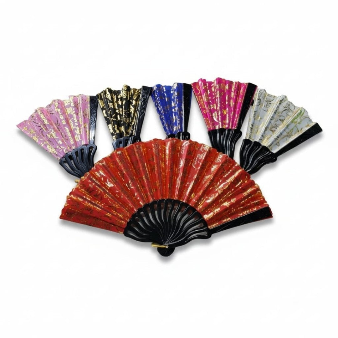 ABANICO MANO MARIPOSA ESCARCHA