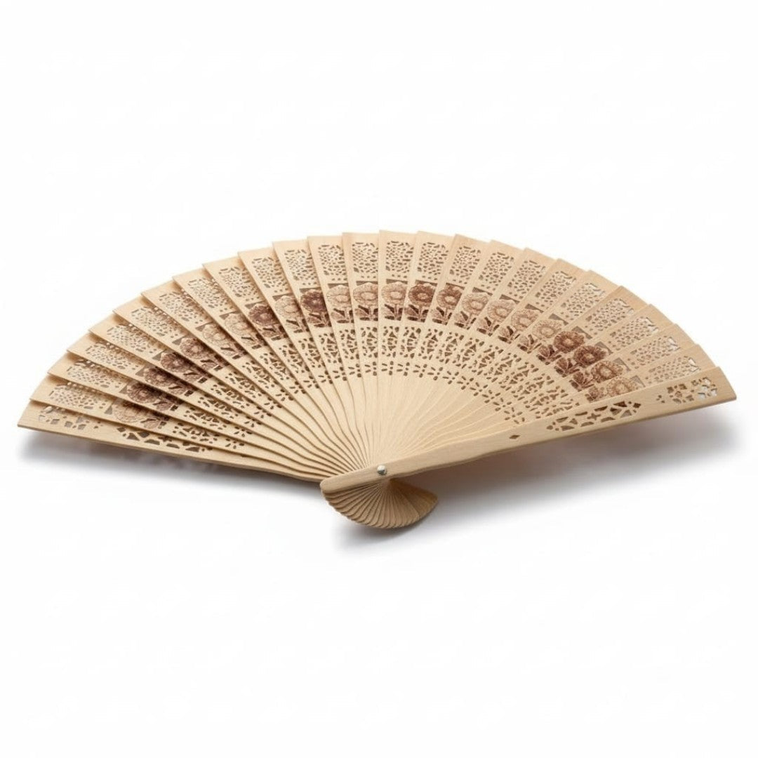 ABANICO MANO MADERA