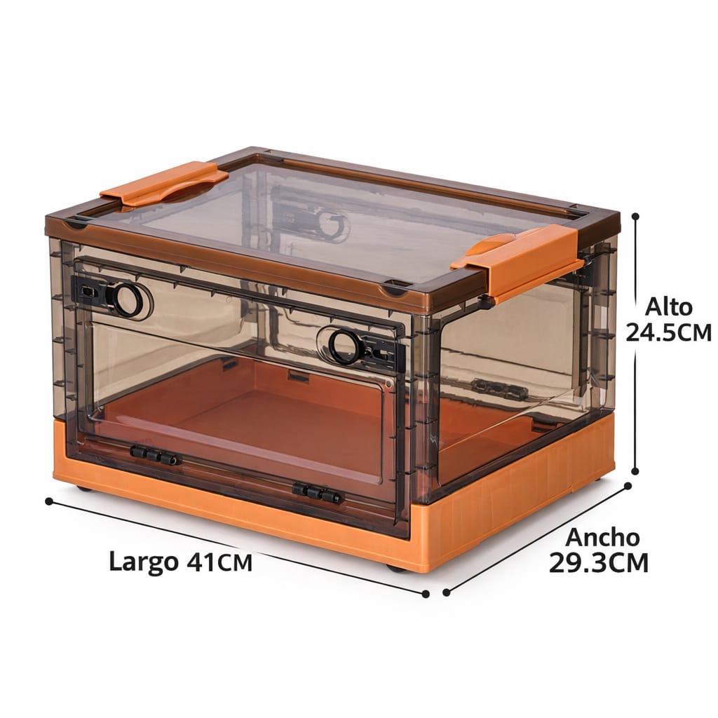 CAJA PLEGABLE TRANSPARENTE 41*29*24