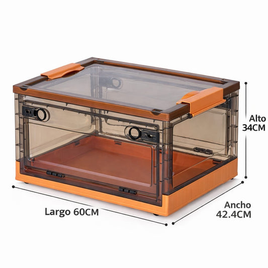 CAJA PLEGABLE TRANSPARENTE 60*42*34