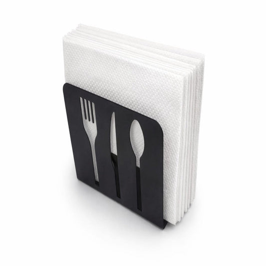 SERVILLETERO METAL NEGRO 15A