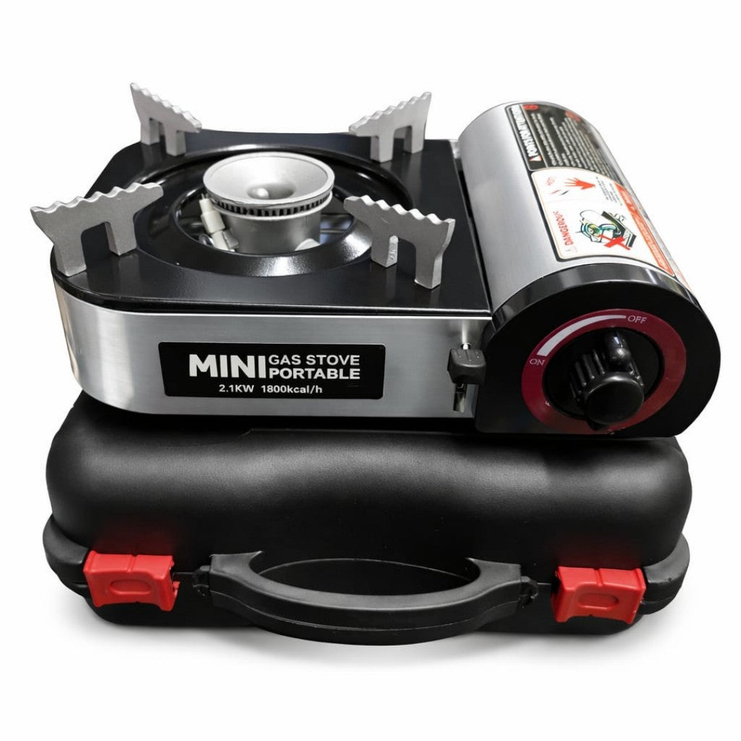 MINI COCINA PORTATIL A GAS NEGRO