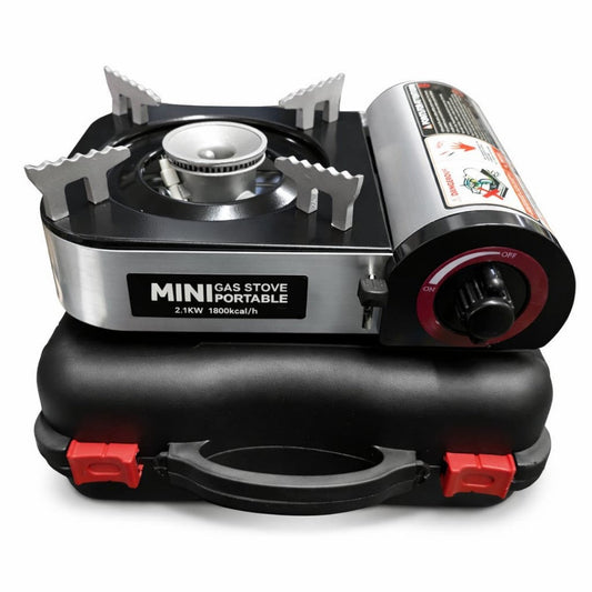 MINI COCINA PORTATIL A GAS NEGRO