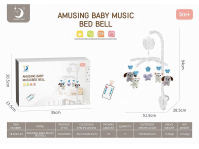MOVIL MUSICA P/BEBE CON CONTROL HL2025-24