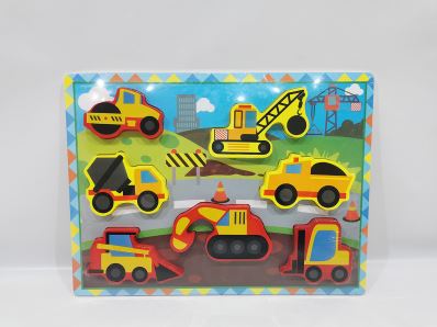 ROMBECABEZA DE APRENDIZAJE MADERA ME555-17 CARRO